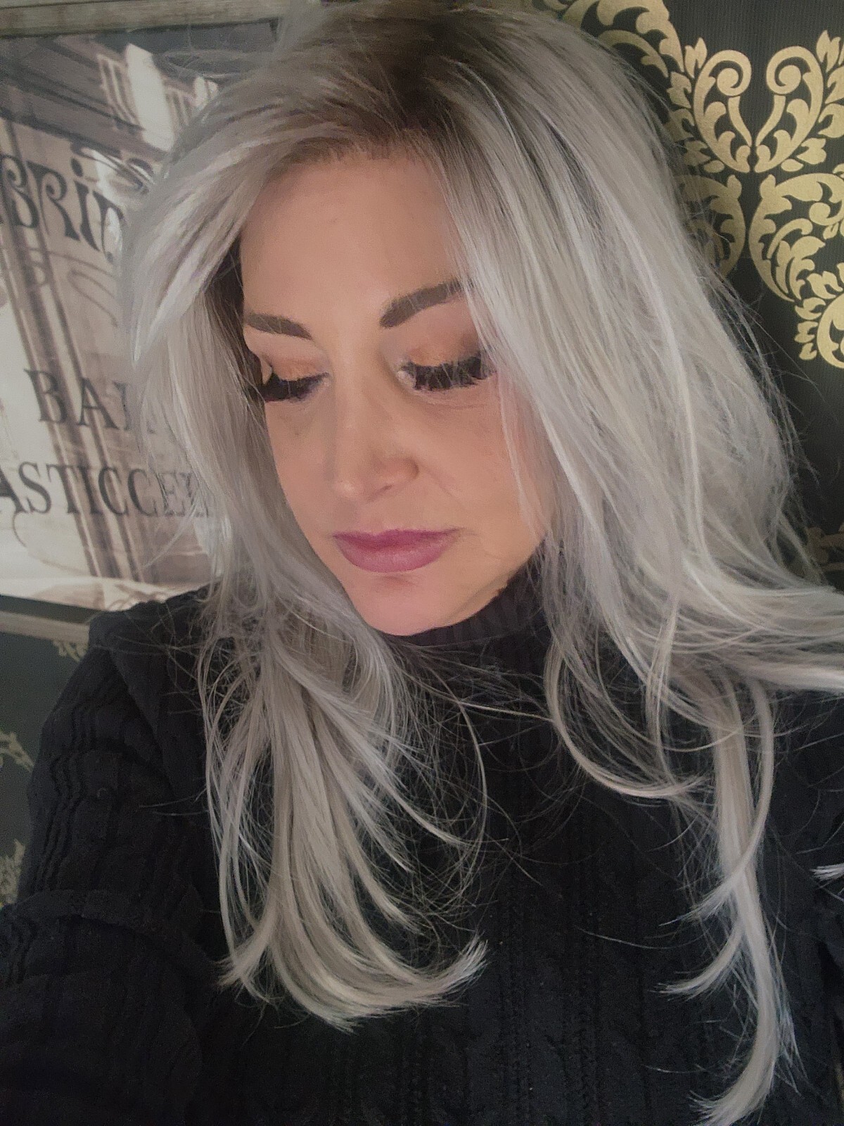 LOCKLAN WIG Estetica 100% HAND-TIED/MONO-TOP SILVERSUNRT8 OR SUNLIT BLON COLOR