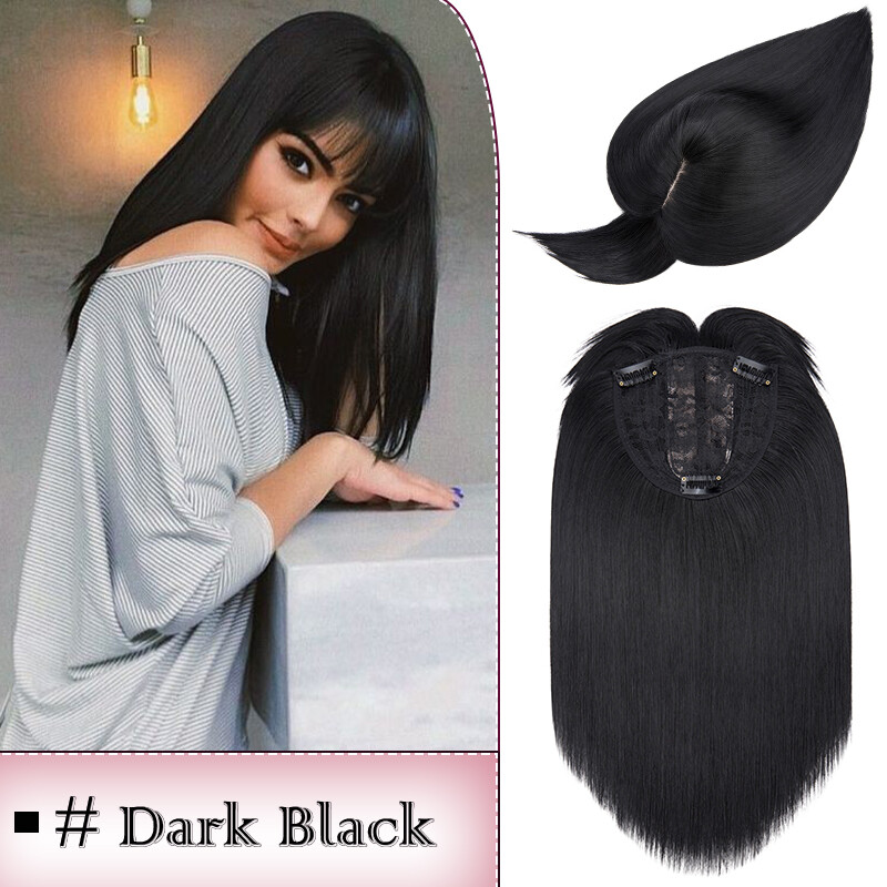 Thick Thin Clip Hair Extensions Toupee Topper Hairpiece 100% Natural as Human US