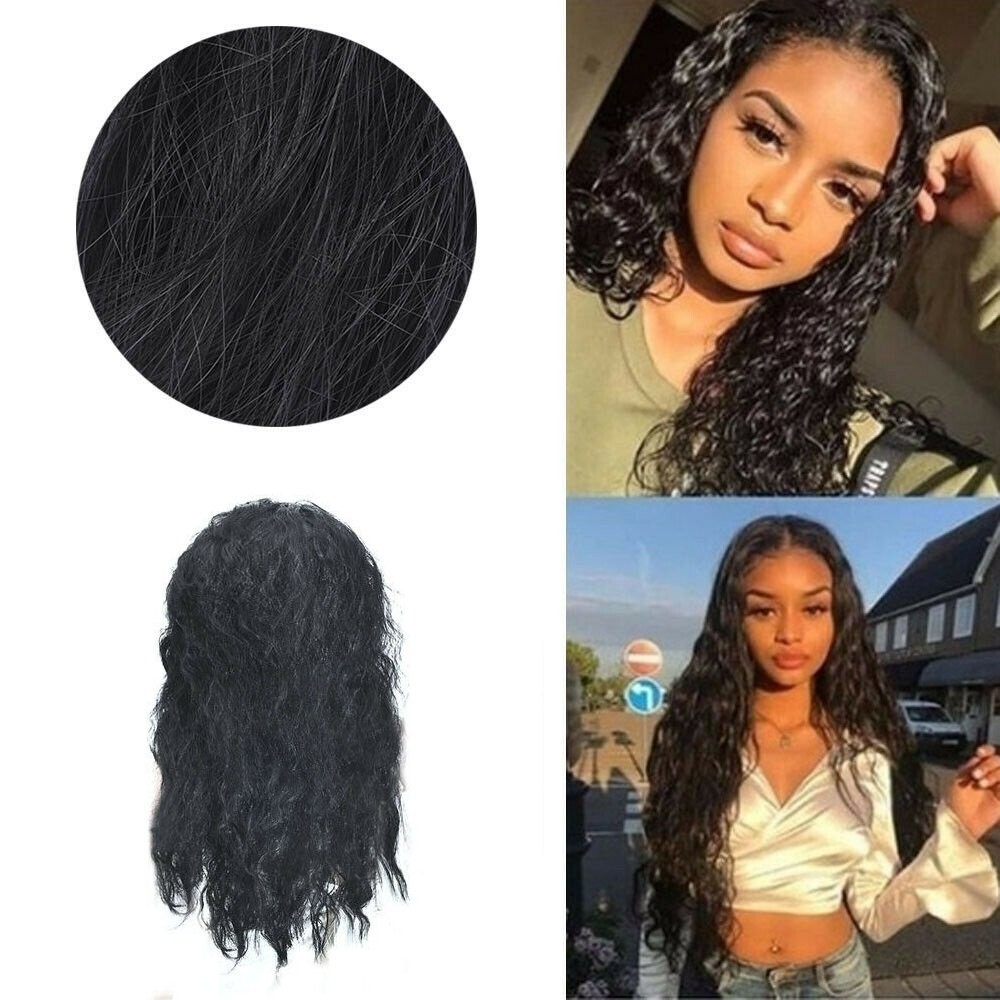 18 Inch Lace Front Wigs Human Hair Pre Plucked Brazilian Wet and Wavy Human Hair
