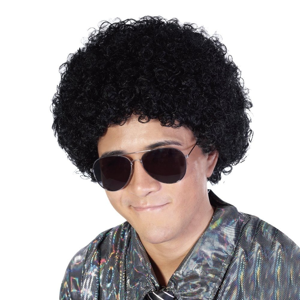 Fluffy Afro Synthetic Clown Wig for Men Women Cosplay Party Halloween Costume