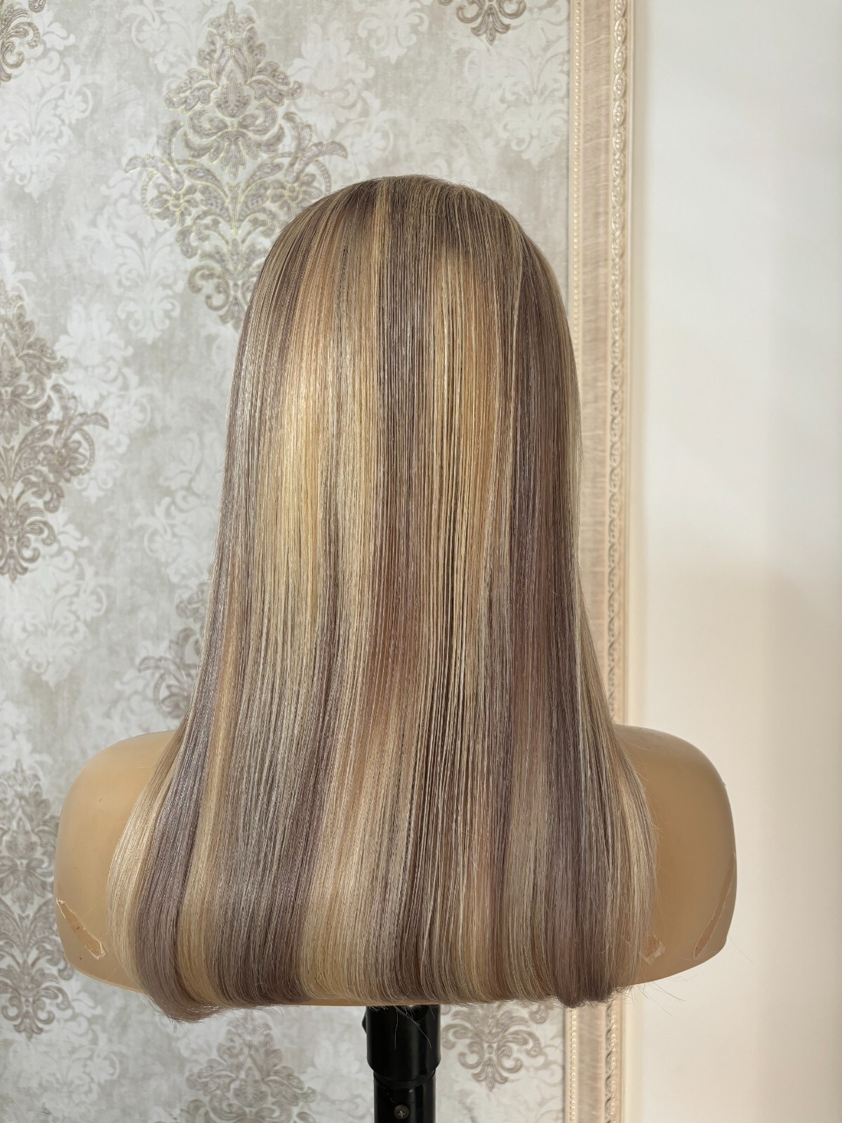 Long Straight Wig 13×4 Lace Front Wigs Brown Blonde Highlight Wig Human Hair Wig