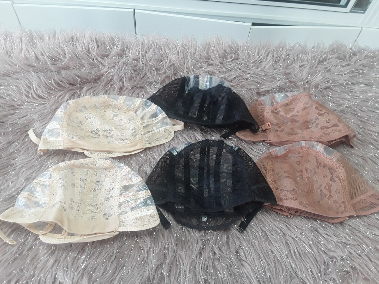 BREATHABLE Wig Caps with lace Net For Making Wigs With Adjustable Straps 6pcs