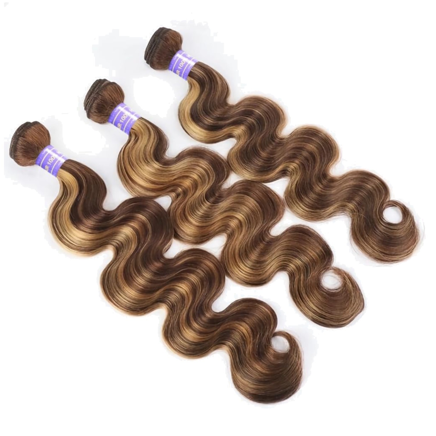 Highlight Human Hair Sew In Weave – Blonde Ombre 3 Bundles