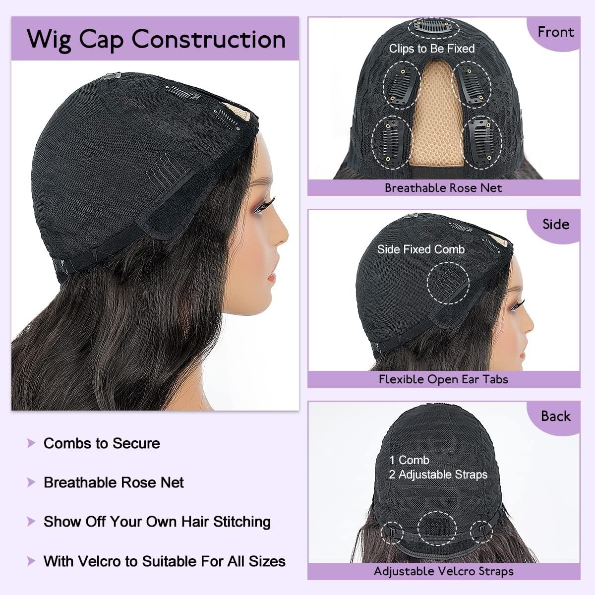 Curly V Part Wig 180% Density No Leave Out V Part Wigs Upgrade U Part Glueles…