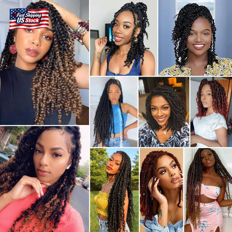 Passion Twist Crochet Hair,12 Inch 9 Packs Pretwisted Passion Twist Hair, Soft P