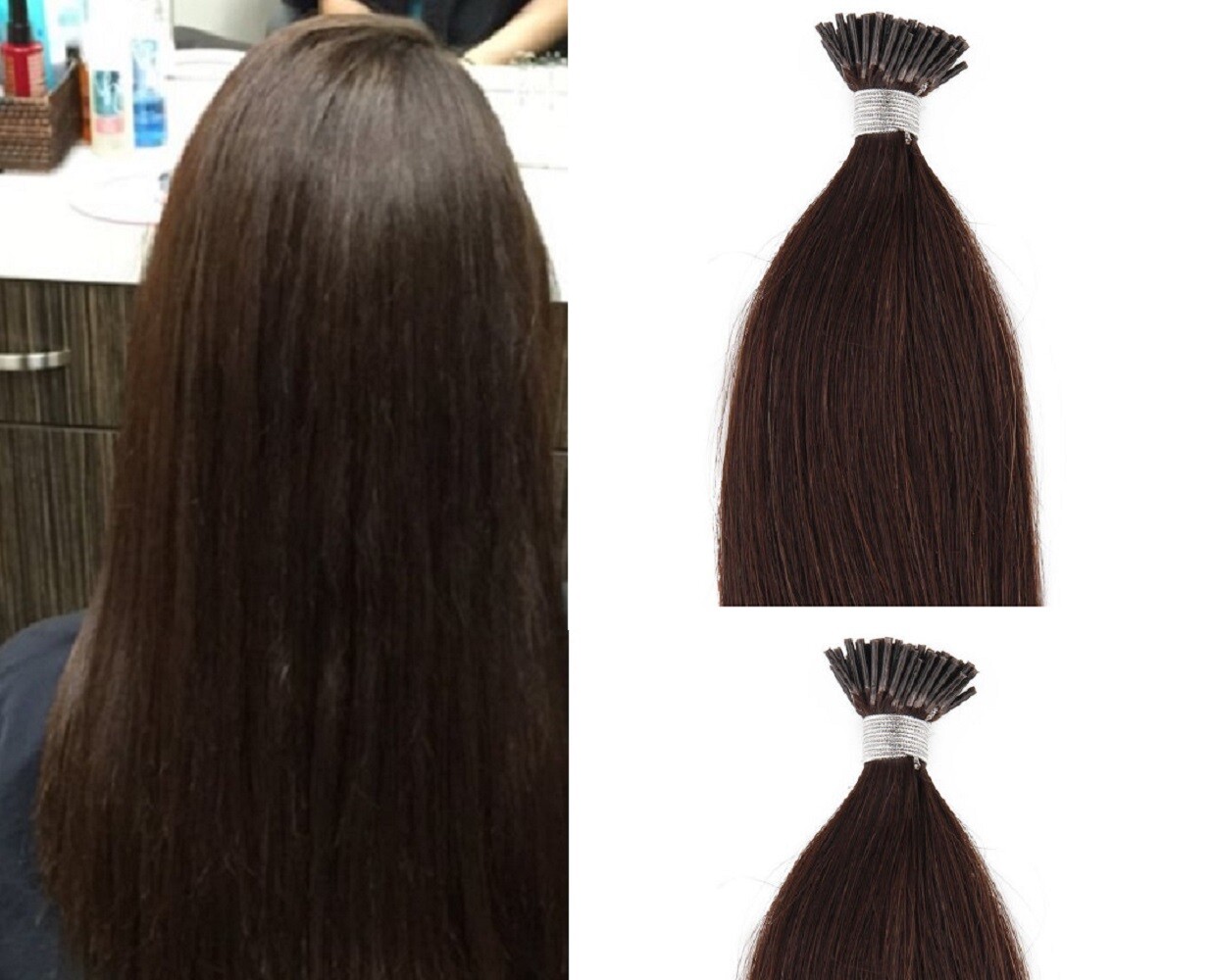 18″,22″ 100grs,125s,I Tip (Stick Tip) Fusion Remy Human Hair Extensions #2