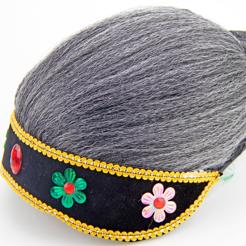 Matchmaker Headwear Yangge Dance Wig Stage Performance Props Cosplay Headgear.