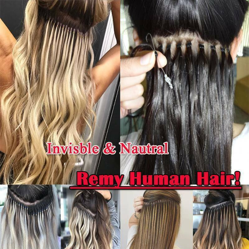 Micro Beads Hair Extensions Real Human Hair Micro Loop Link Remy Hair 16-26inch