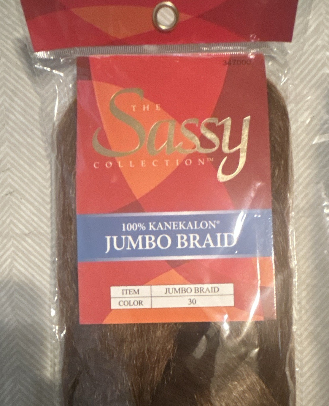 Lot of 2 – The Sassy Collection 100% Kanekalon Jumbo Braid color 30