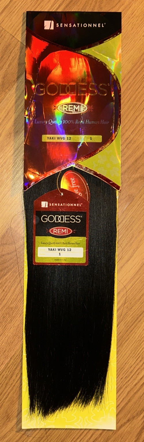 100% Human Hair Extension. Goddess Remi. 12”inch. Color #1. 1 Pack For $40