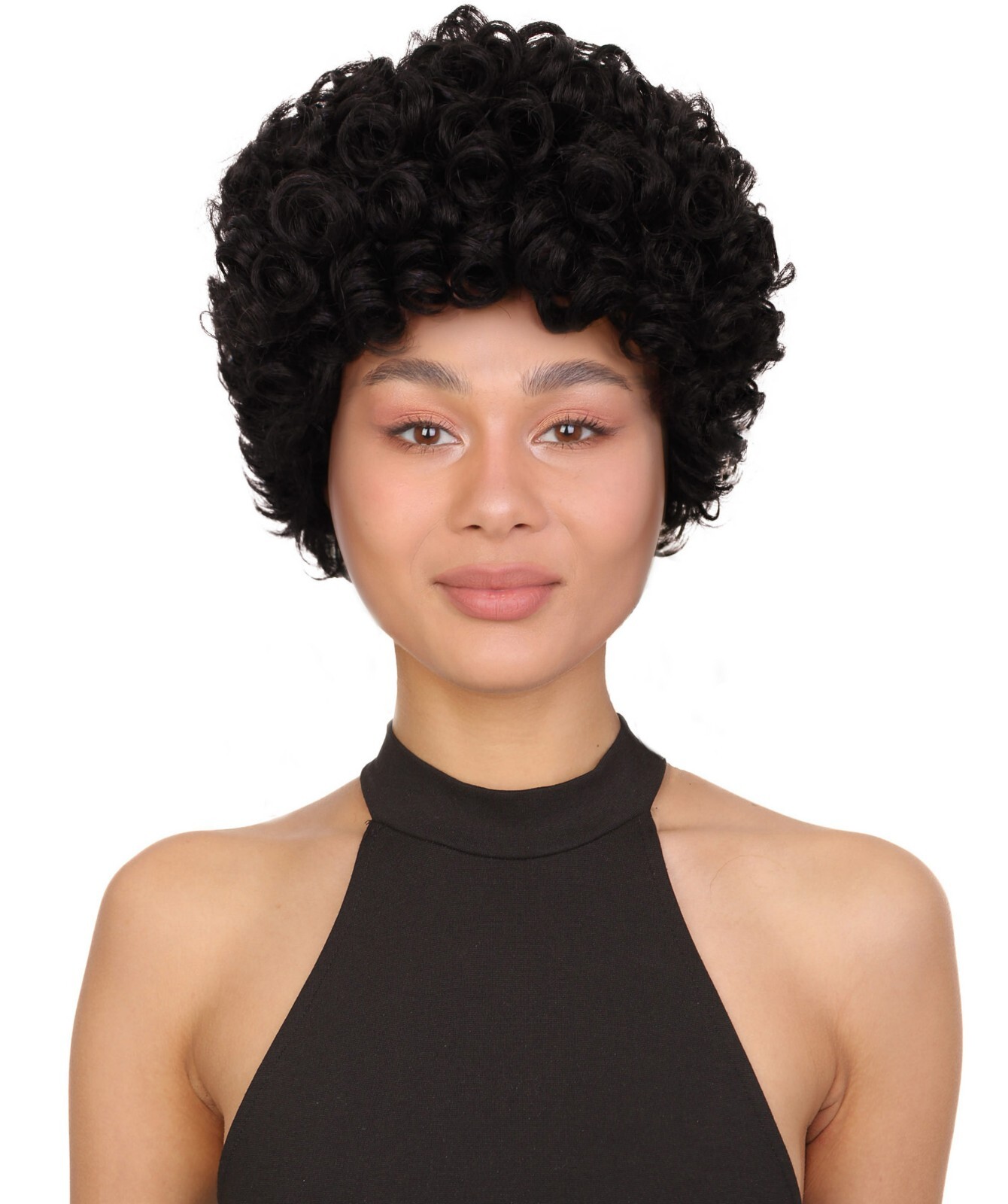 LUXLUXE Charla 9 Inches Curly Wig, Heat Resistant Fiber BF-0011
