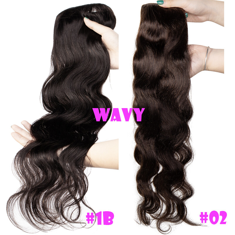 Thick One Piece Clip In 100% Remy Human Hair Extensions 3/4 Full Head Weft Ombre