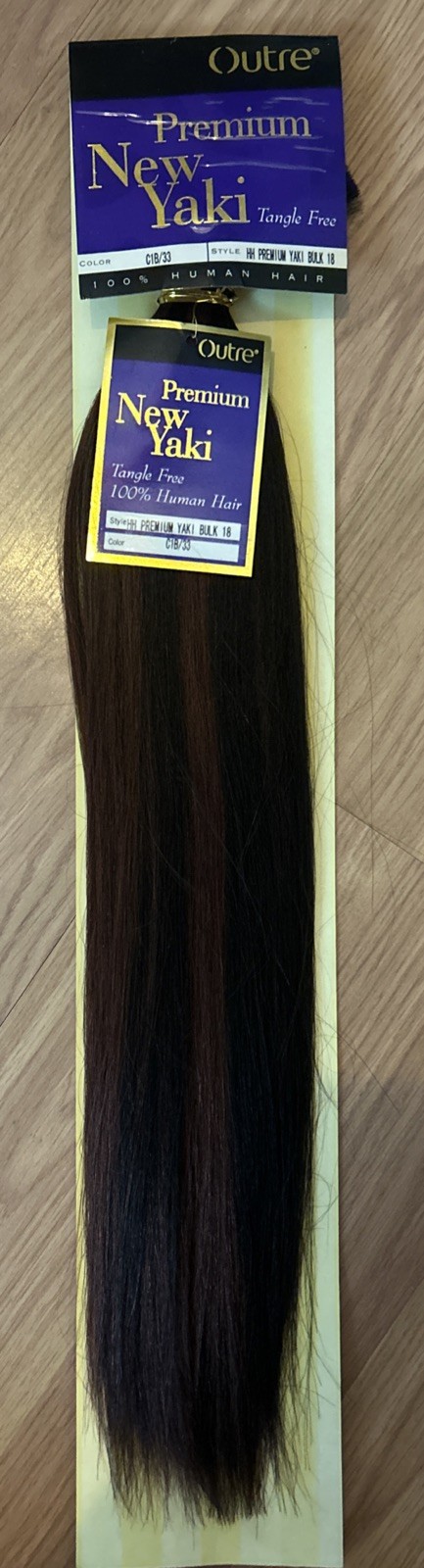 100% Human BULK Braiding Hair Ext. 18” Inch. Color #1B/33. 1 Pack For $30