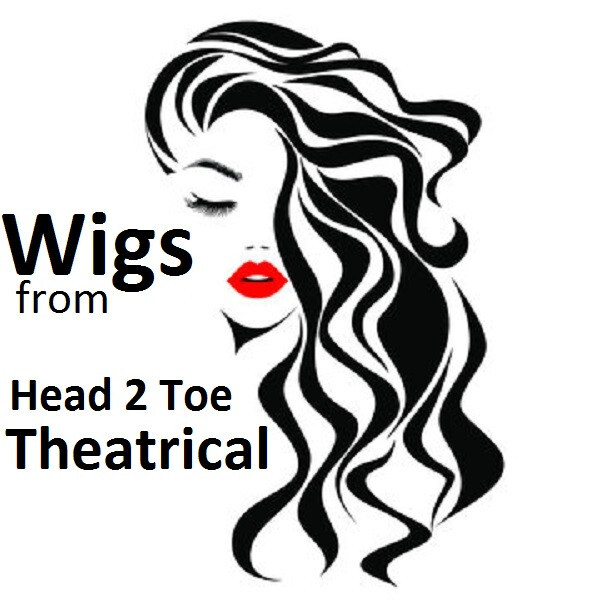 WeKen Short Half Black White Wig woman teen wavy bangs cosplay stage costume