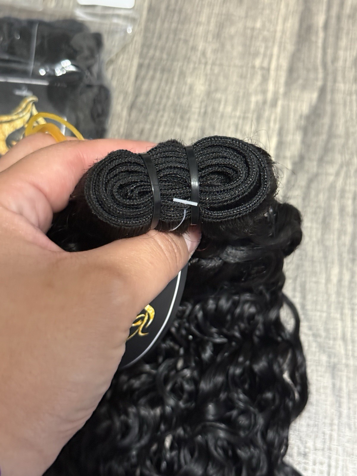 Burmese Curly Human Hair Bundles (18″, 20″, 22″) with Wig Cap and Eyelashes