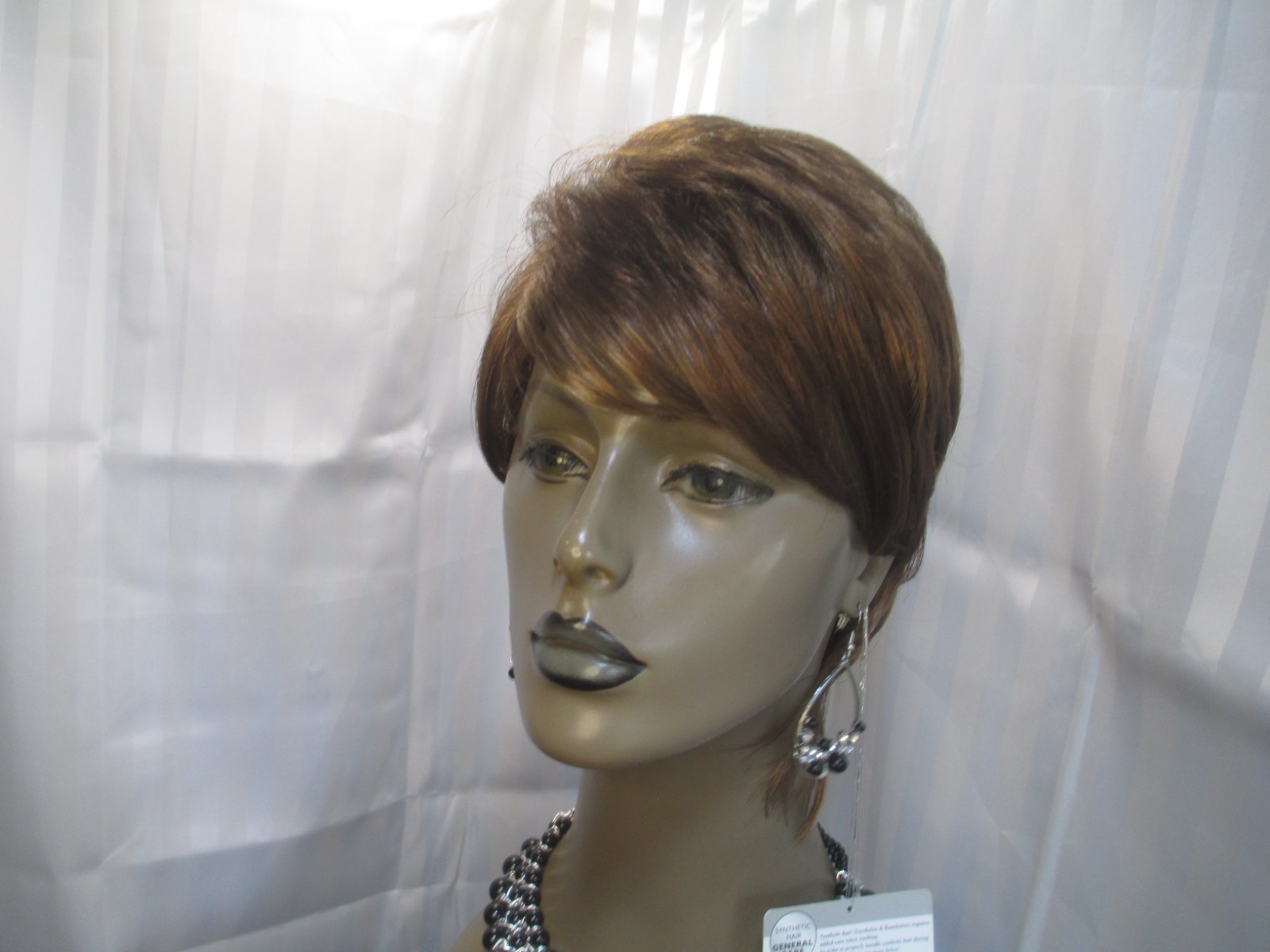 Femi wig short layered long pixi red auburn easy to style shades of auburn NEW