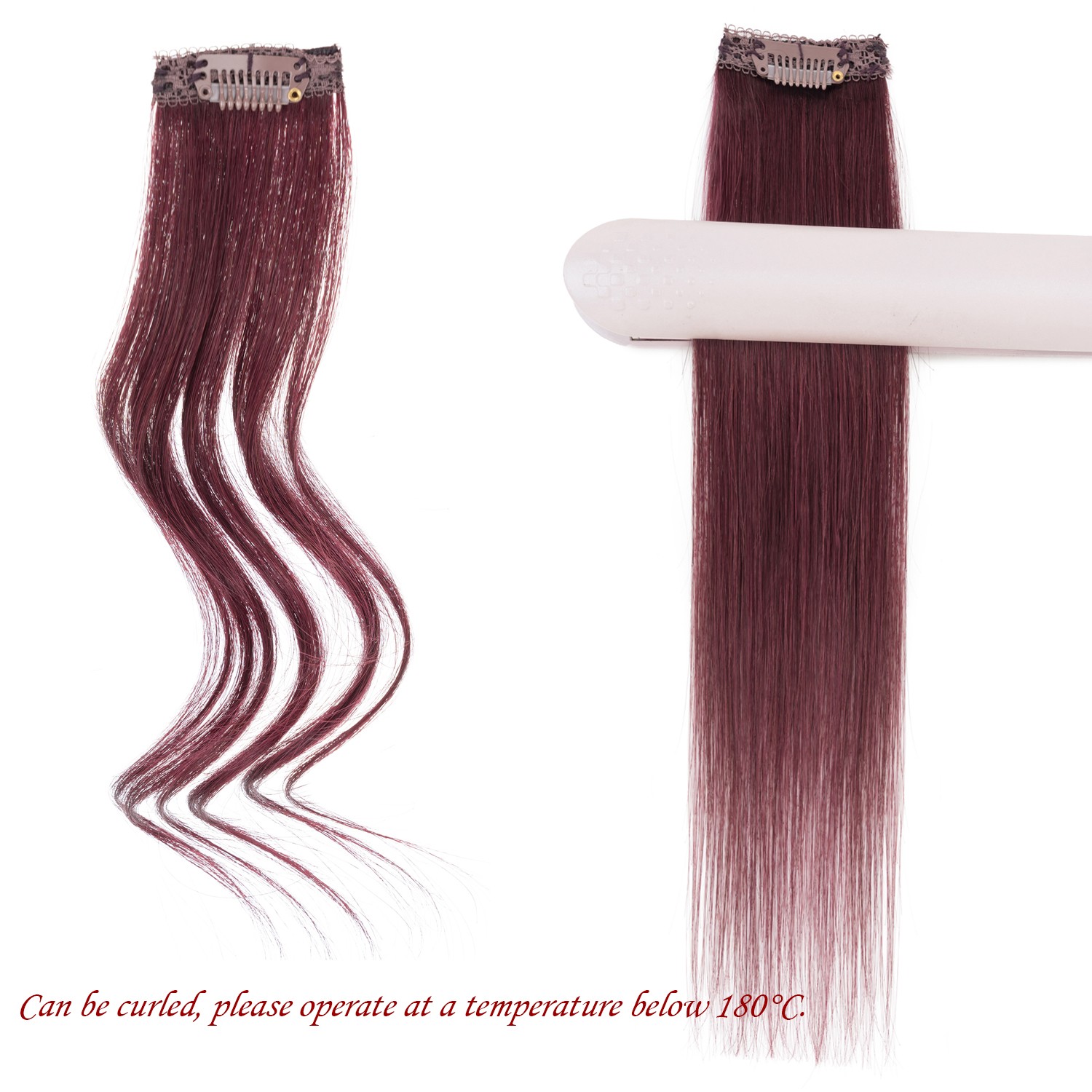 6 PCS Clip in Short Hair Extensions 100% Real Human Hair Volume Highlight USPS