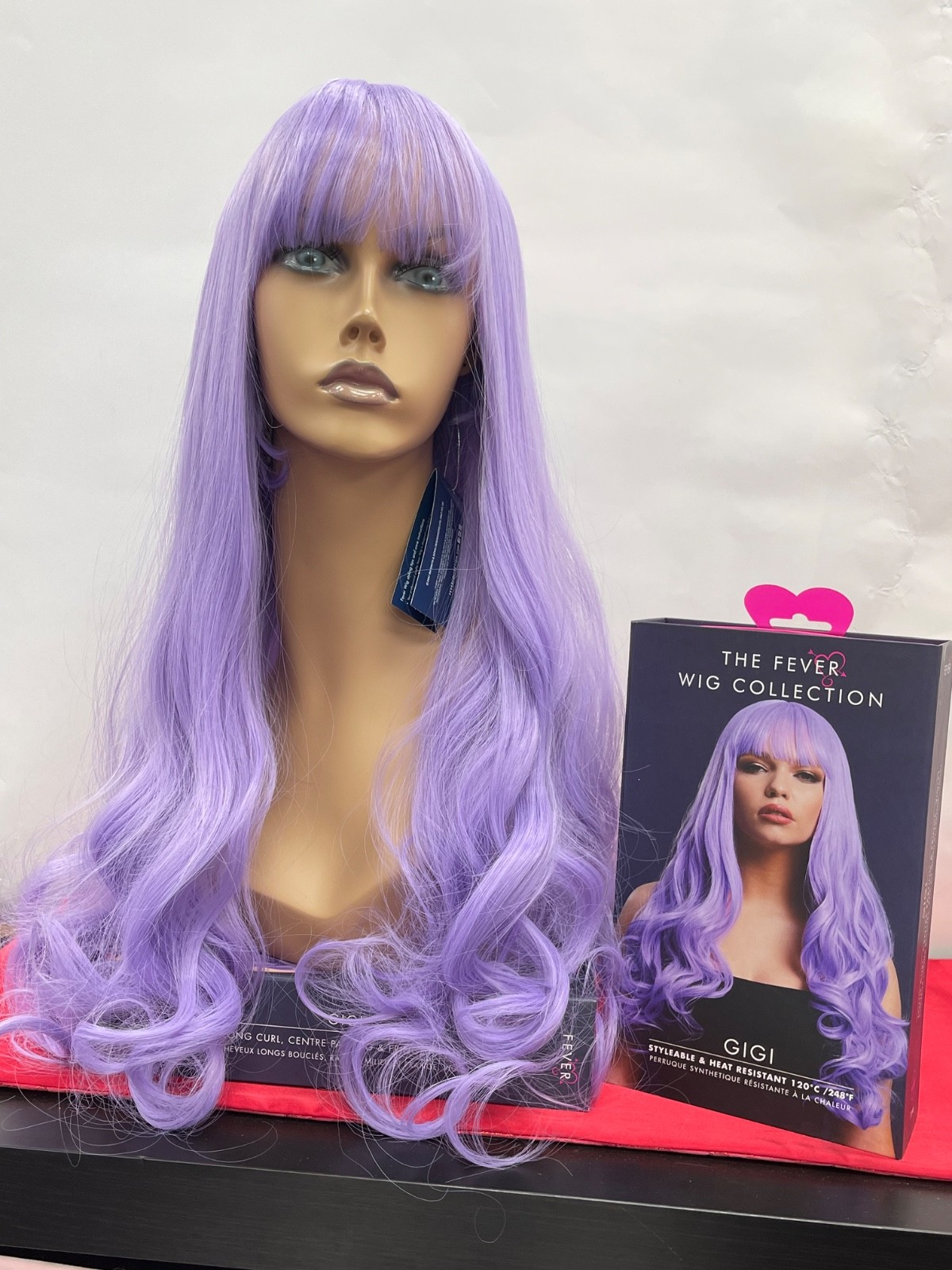 The Fever Wig Collection Gigi Long Curl w/Fringe 26in Lenght Violet
