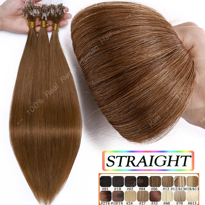 CLEARANCE Easy Loop Ring Micro Beads Real Remy Human Hair Extensions Blonde 100S