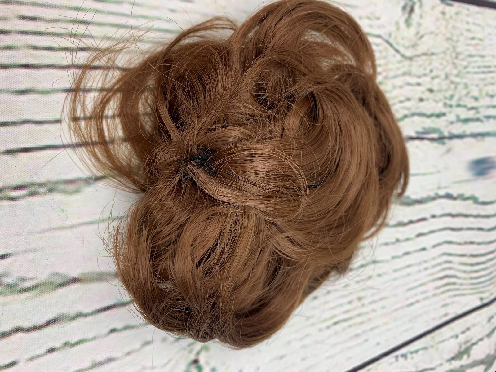 1 PCS Messy Bun Hair Piece Wavy Curly Scrunchies Synthetic Pony