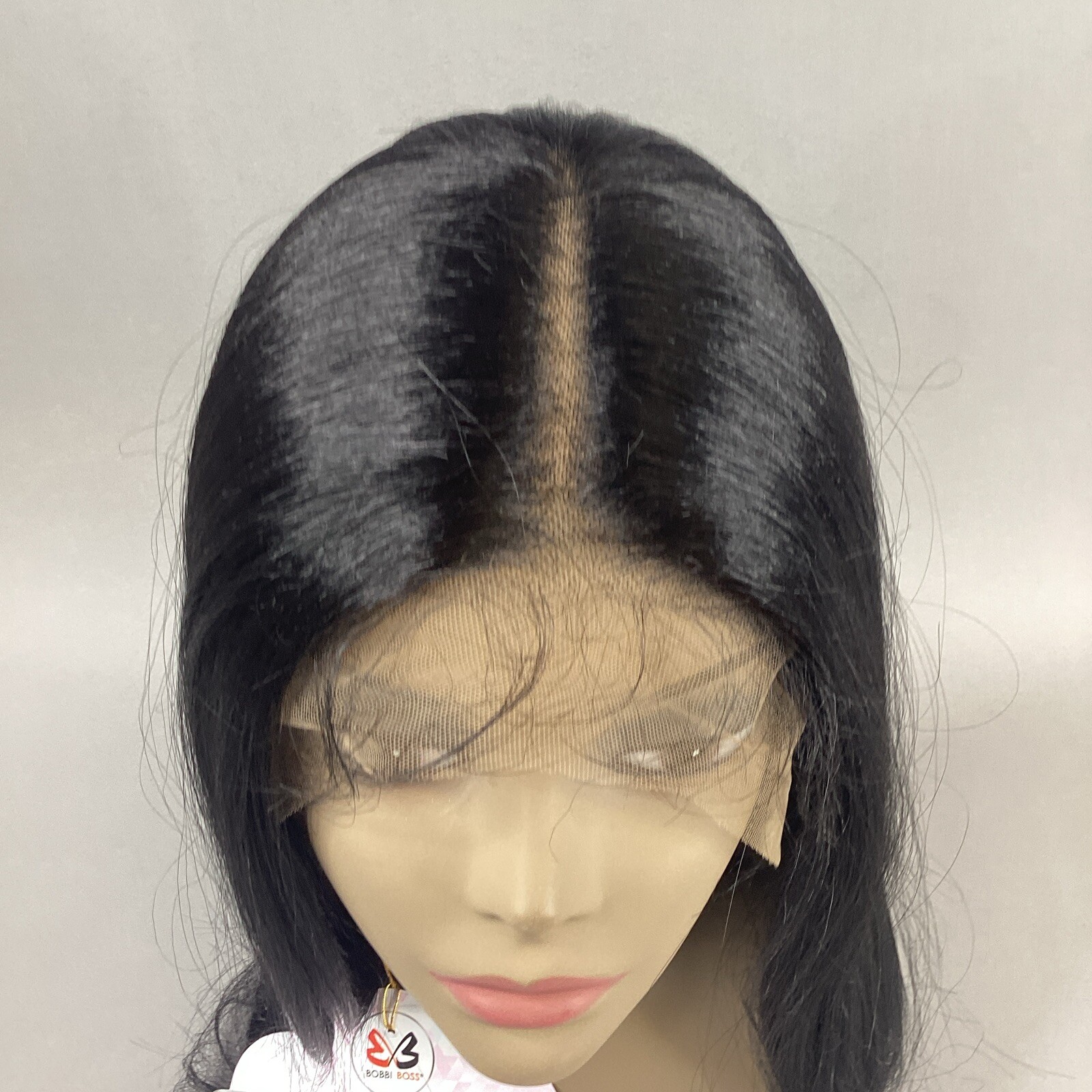 MLF560 Suzie #1B Off Black Long Straight Premium Synthetic Lace Front Wig