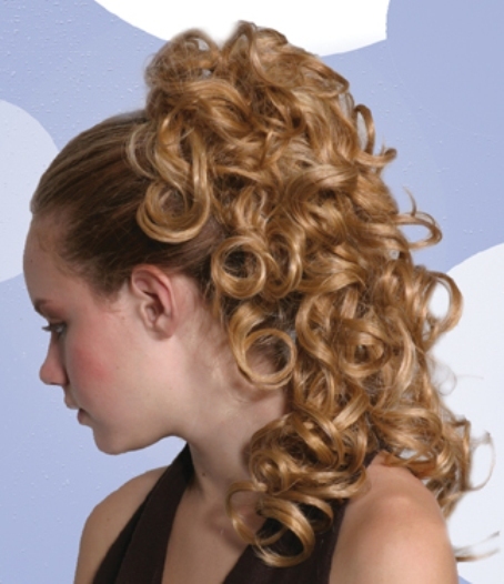 16″ LONG LAYERED BIG LOOSE CURLS CURLY HAIR PONYTAIL HAIRPIECE DRAWSTRING NIKITA