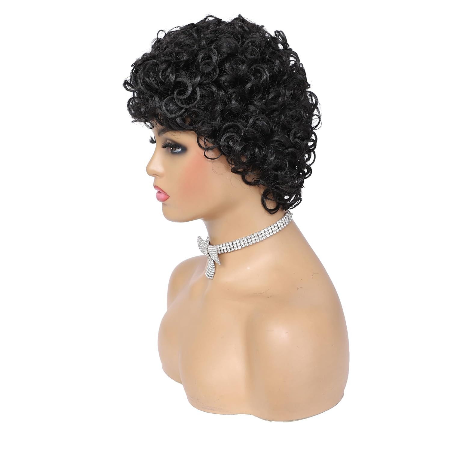 Adequate Men’S Black Afro Wig, 70S 80S Disco Costume Wig, Retro Curly Wig for Ha