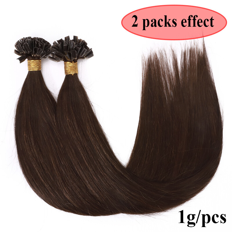 US CLEARANCE Pre Bonded Keratin THICK Nail U Tip Human REAL Hair Extensions 400S