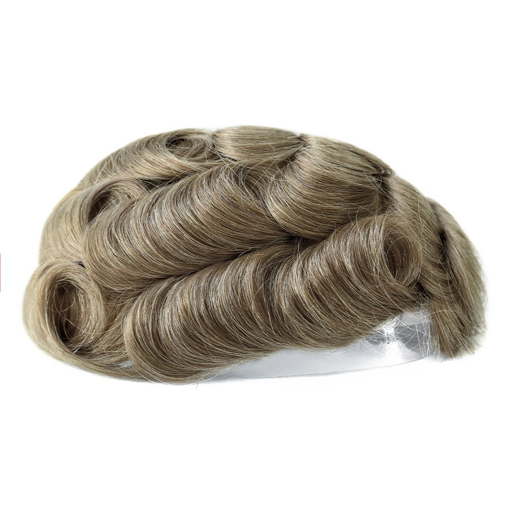 Swiss Lace Toupee For Men Human Hair Replecement System Natural Hairpieces