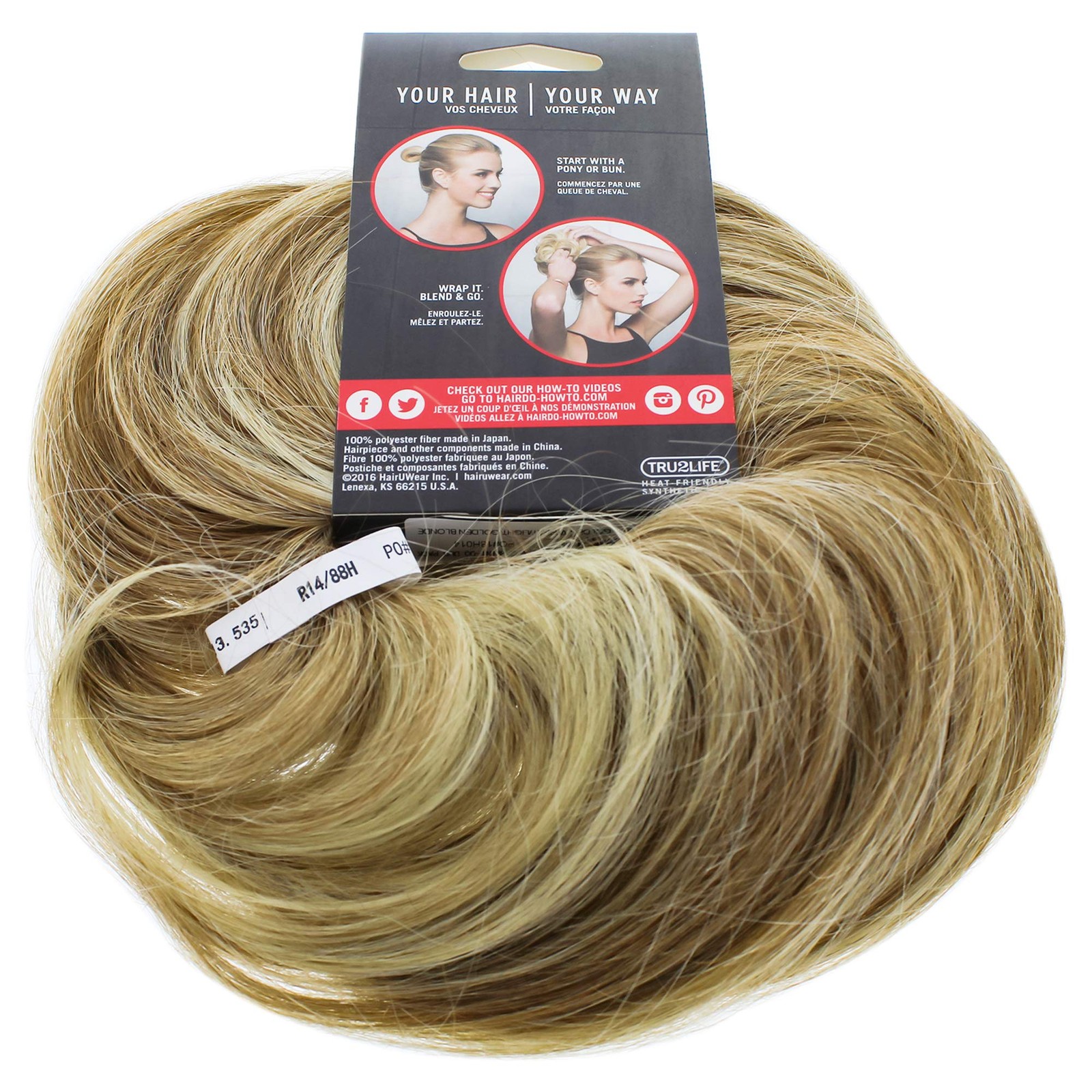 hairdo STYLE-A-DO/MINI-DO DUO PACK, R14/88H GOLDEN WHEAT R14 88H Golden Wheat
