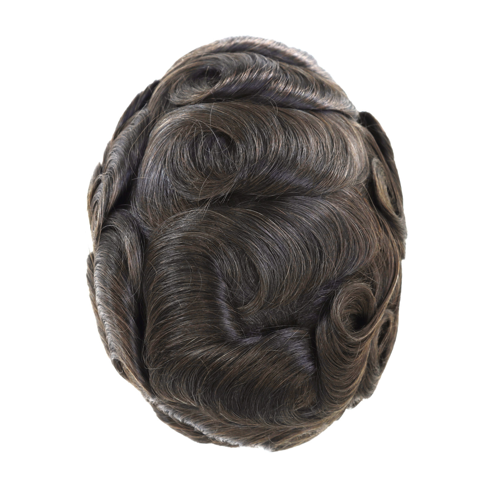 0.08mm Thin Skin Human Hair Replacement System for Men Toupee Wigs Hairpieces