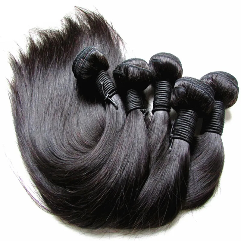 1/2/3/4/5BUNDLE CAMBODIAN VIRGIN HUMAN HAIR NATURAL COLOUR STRAIGHT 12A FASTSHIP
