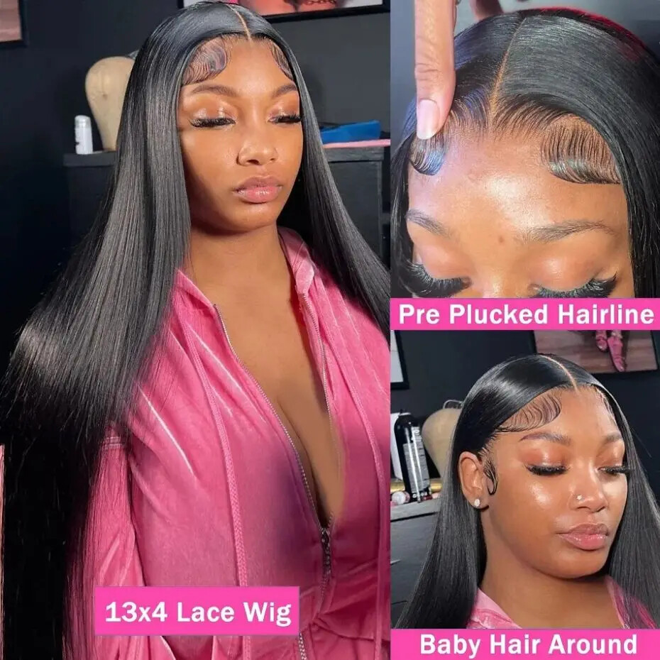 360 Full Transparent HD Lace Wig Straight 13×4 13×6 Lace Front Wigs Lace Wigs