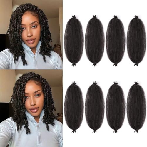 Marley Twist Braiding Hair 8Inch 8 Packs, Spring Twist 8 Inch (Pack of 8) 2#