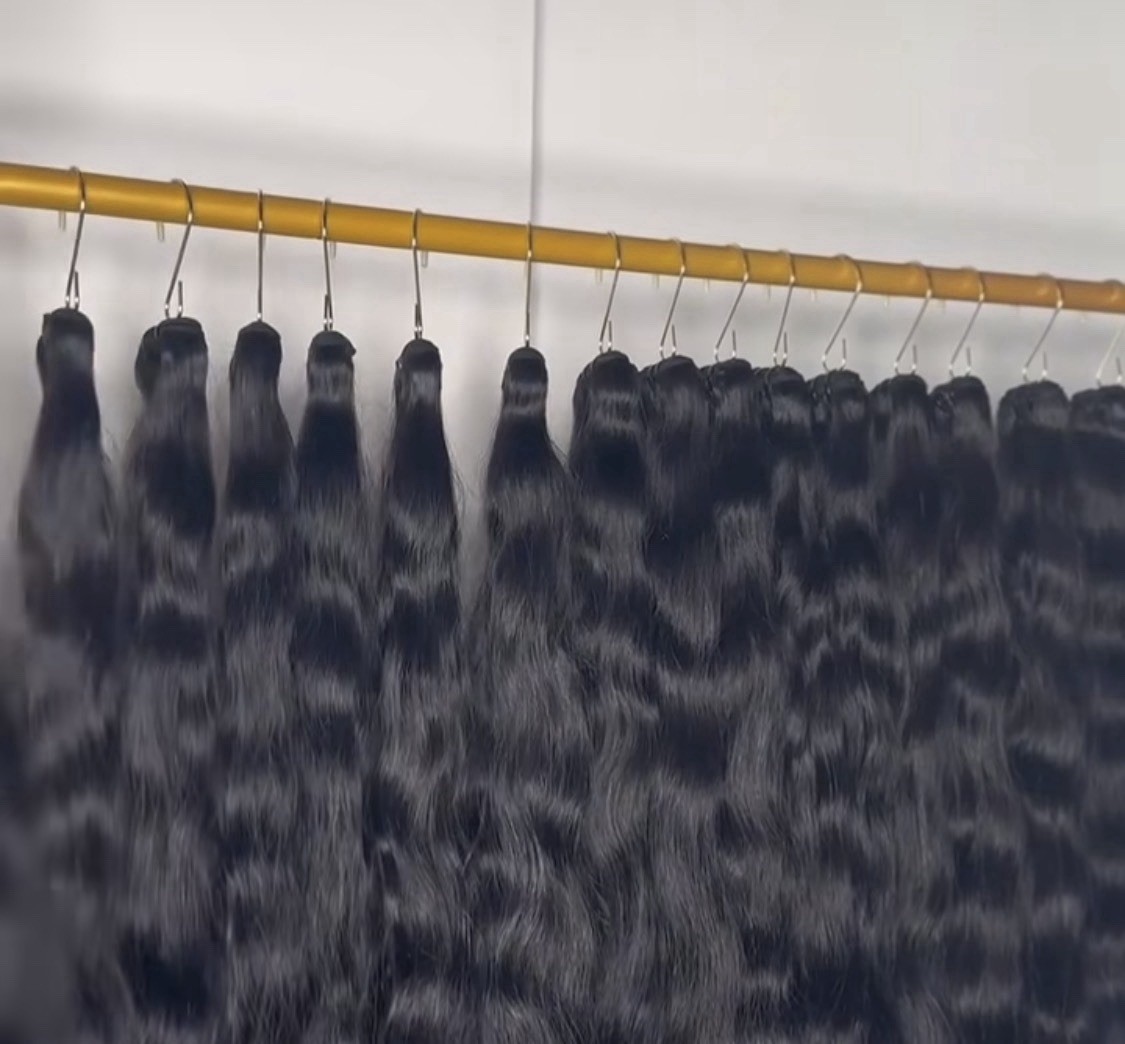 Body Wave Human Hair Extensions Weft Black Wavy Women Adult Body Wave Texture