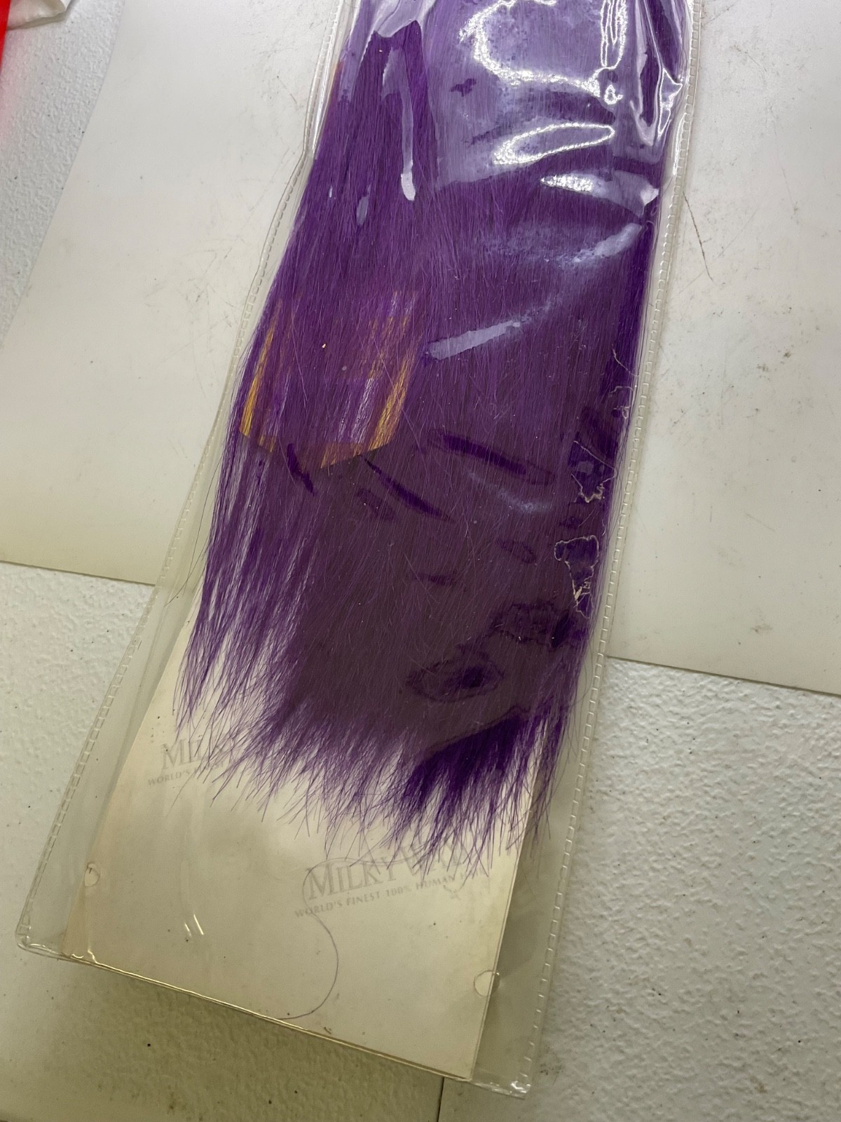 Shake-N-Go Milky Way 100% Human Hair Yaky Weave Length: 10″ Color: Purple