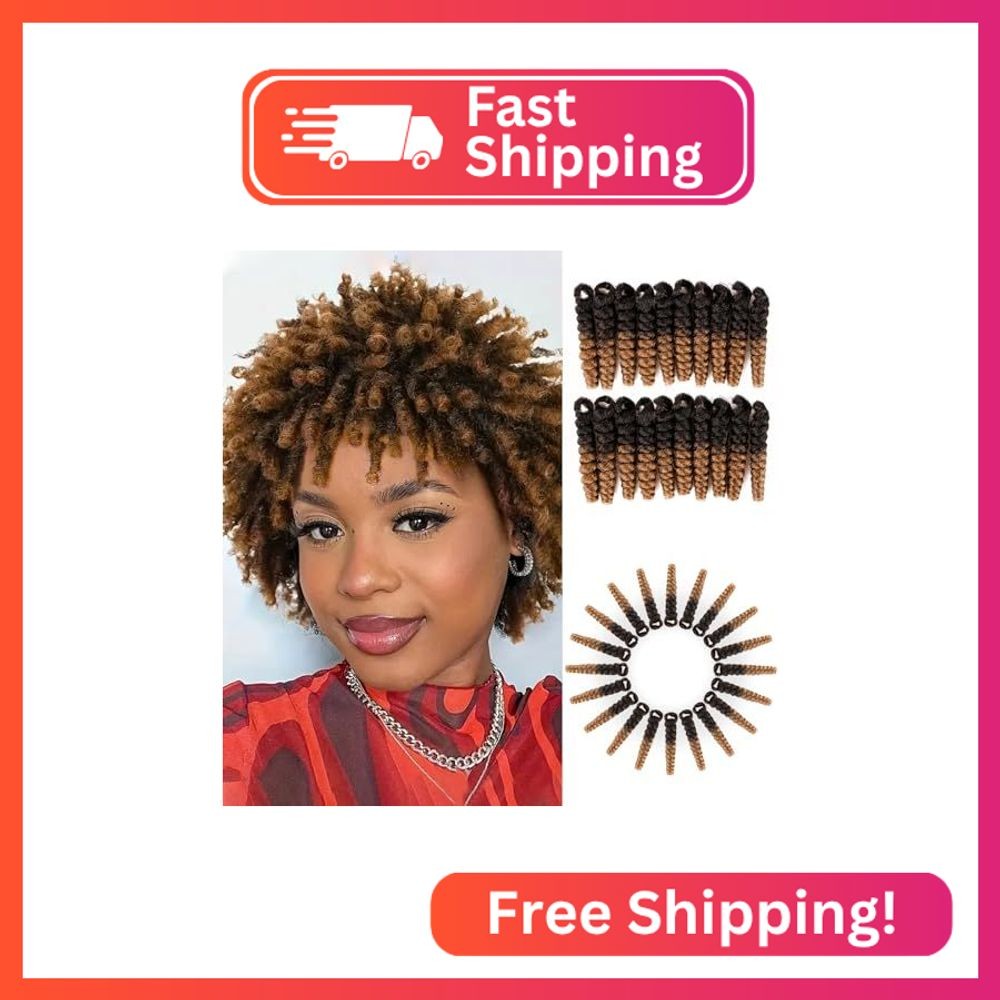 BECUS Crochet Braids Hair for Black Women 3 Packs 10 inch Synthetic Short Braidi