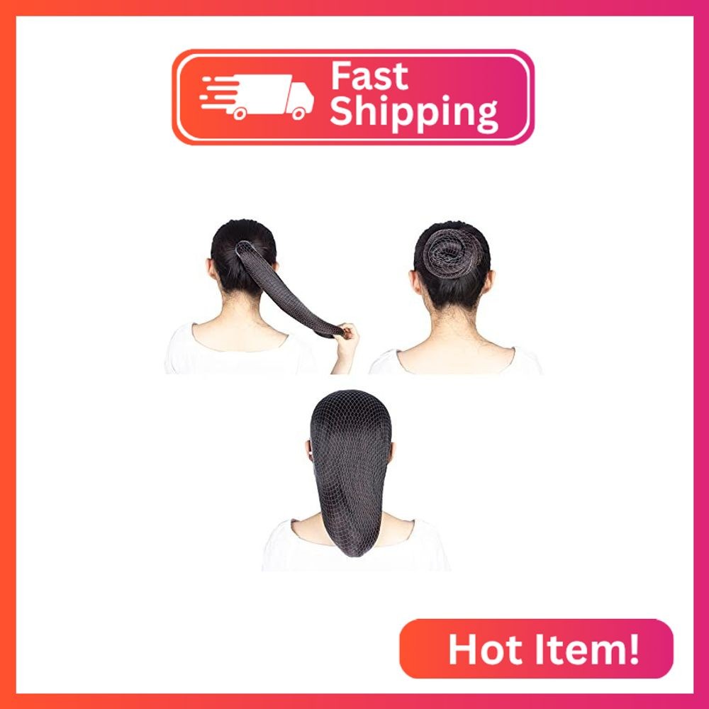 Askuang 10PCS Mesh Hairnets for Sleeping, Ballet, Food Service, and Wigs – 20″ I
