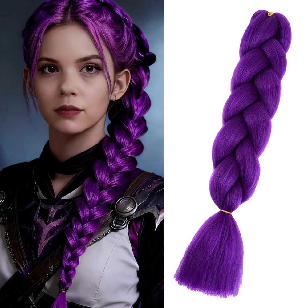 Colorful Synthetic Ombre Jumbo Braiding Hair Hair Extensions for Women Cosplay
