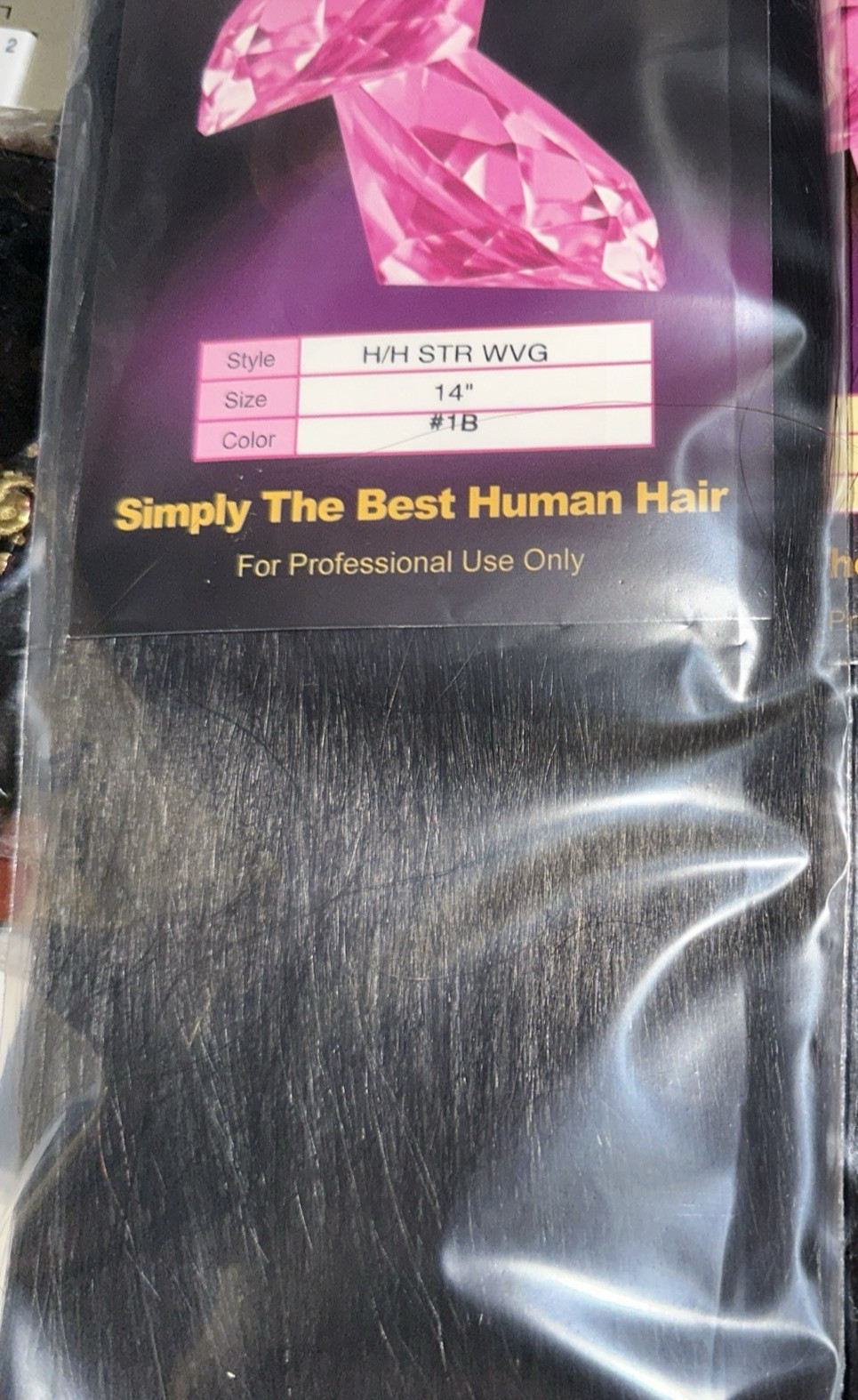 PINK DIAMOND CLEARANCE 🔥 14” – #1B – Human Hair Best Price of the Year