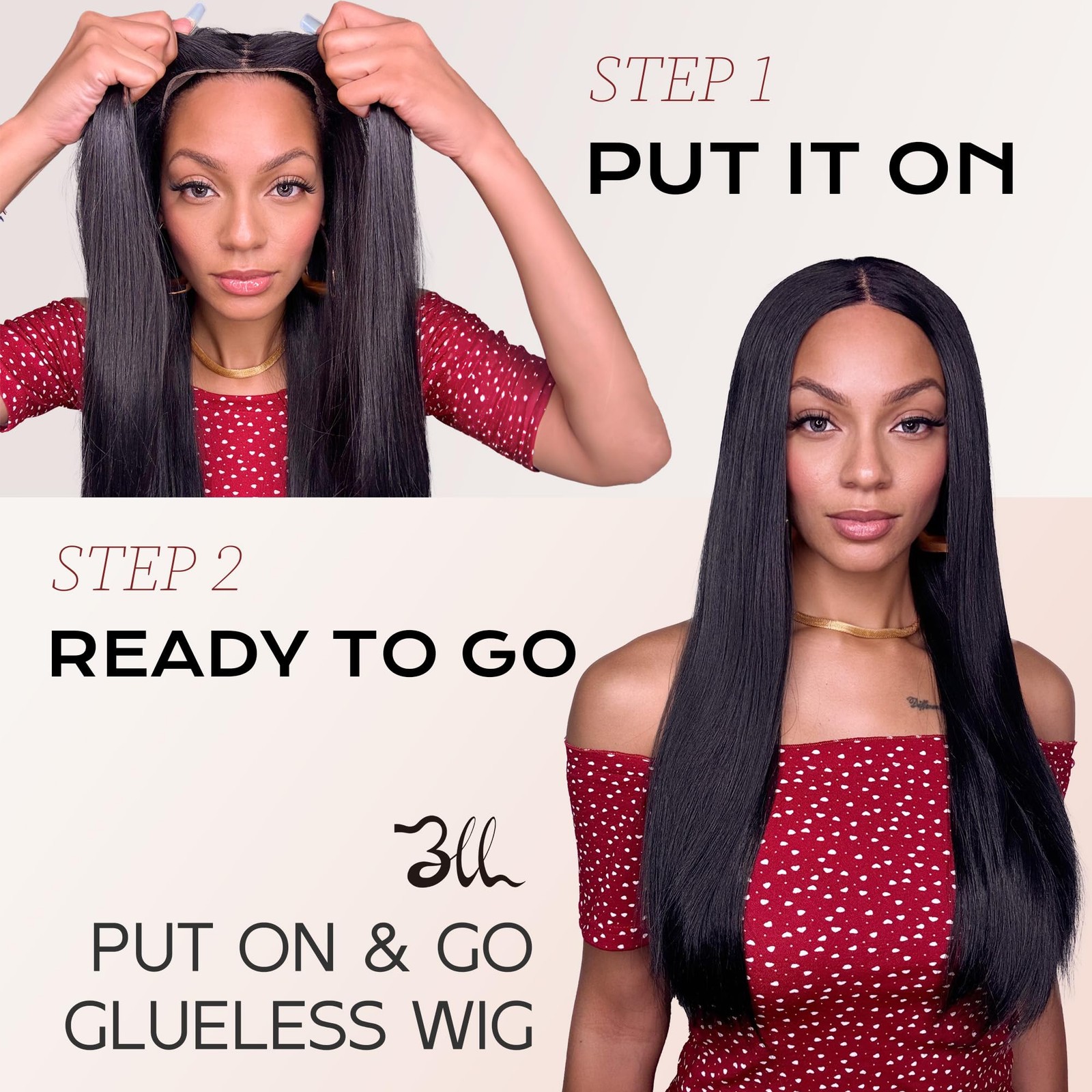 Bll Dark Blue Wig Glueless Synthetic Pre Plucked Pre Cut 6X4.5 Lace Front