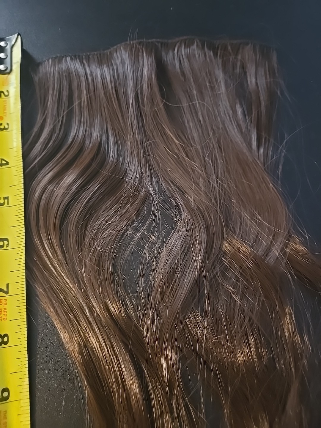 Brown Hair Extensions Hair Clip In 2 Sets ( 18″ And 25″) In A Silky Pouch