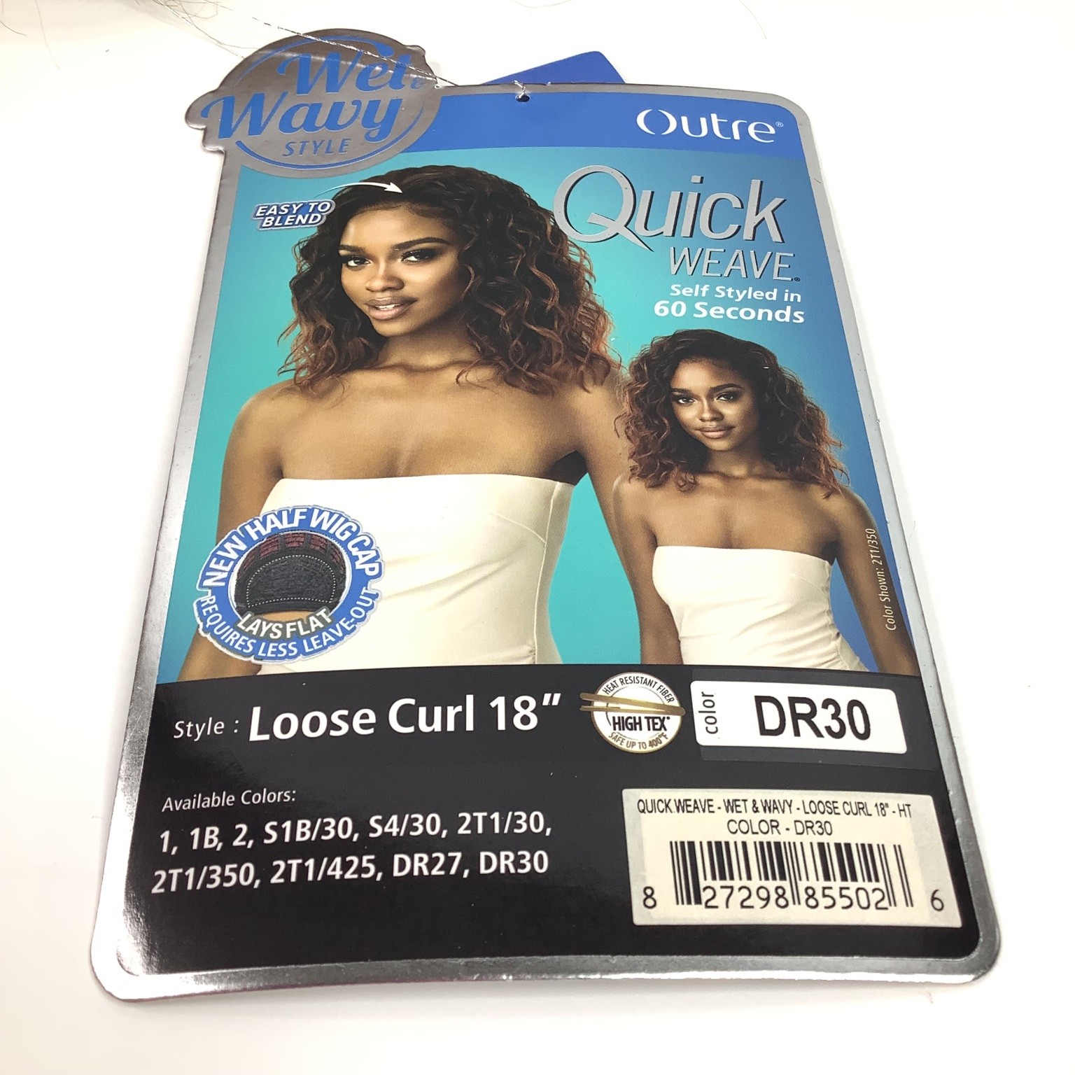 Outre Quick Weave Half Wig Loose Curl 18″ Wet & Wavy DR30 Synthetic