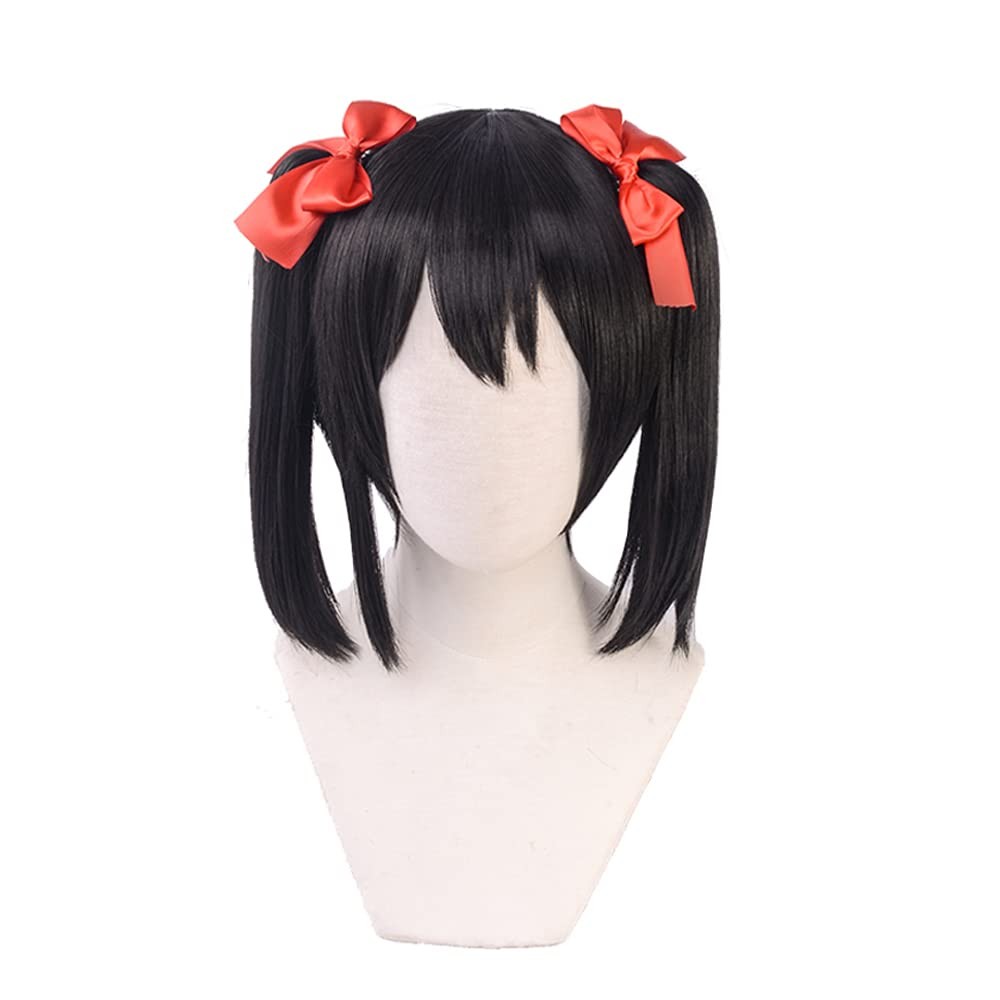 SUNXXCOS Straight High Temperature Fiber Hono cosplay Clip On Ponytail hair a…