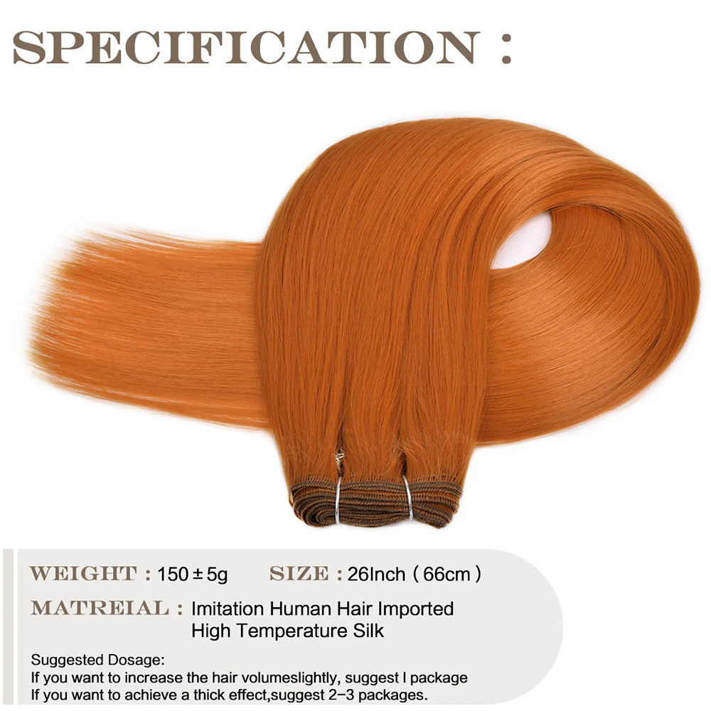 Blonde Ombre Body Wave Hair Bundles Thick Synthetic Hair Extensions Loose Deep