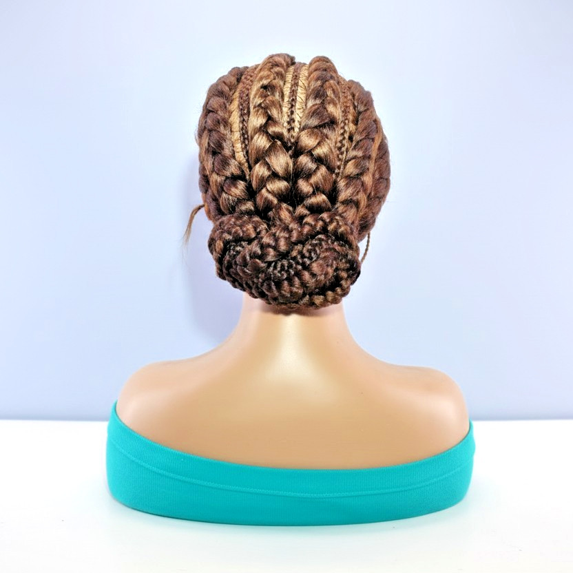 Braided Wig. Large Cornrow Braids. Full Lace with baby hair