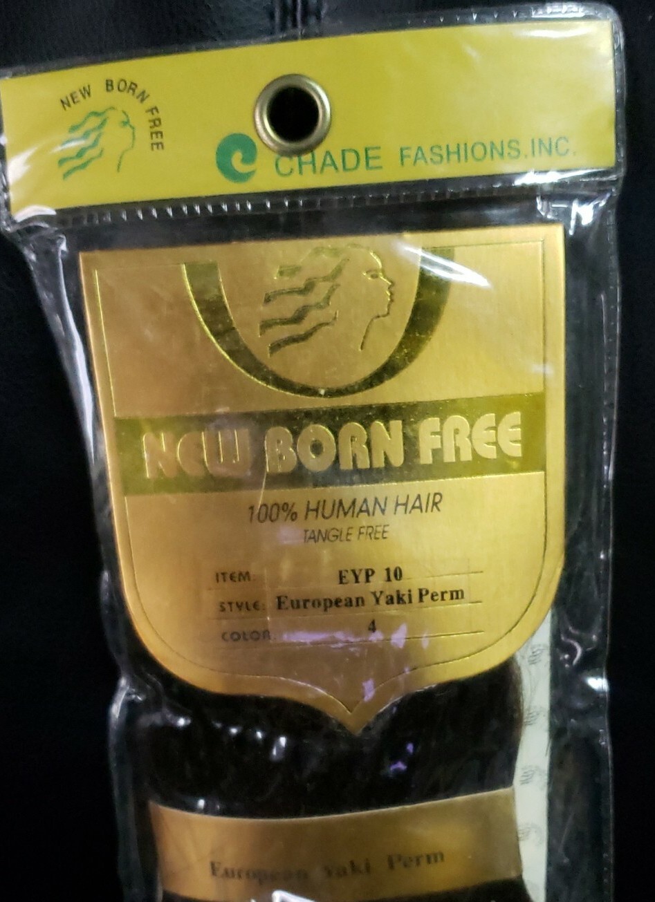 New Born Free Human Hair European Yaki Perm 10″ Color 4 EYP10