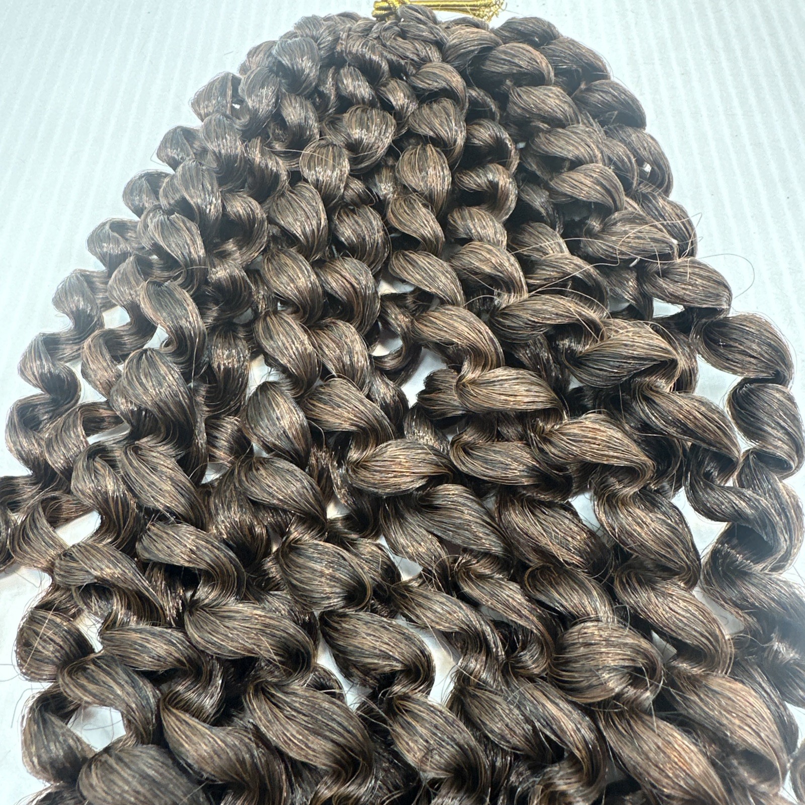 5 Packs Twist Crochet Hair 12 Inch Pre Looped Brown/ Dark Brown Synthetic {NN}