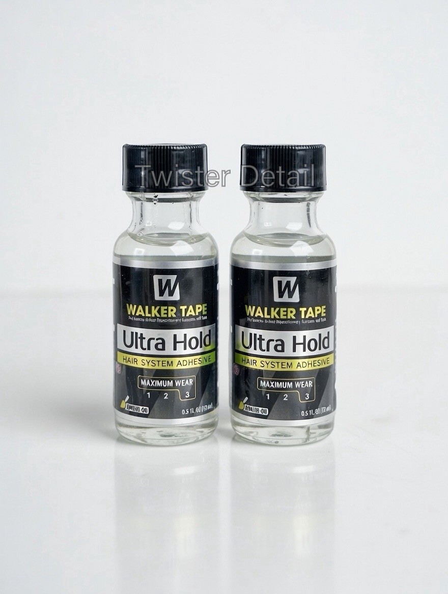 2-Pack Walker Tape Ultra Hold Glue – 0.5 oz Brush-On Adhesive for Wigs & Systems