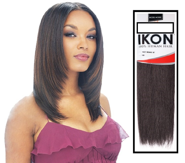 New Model Model Ikon Yaky Weave 100% Human Hair Extensions Color # P1B/30-14 In